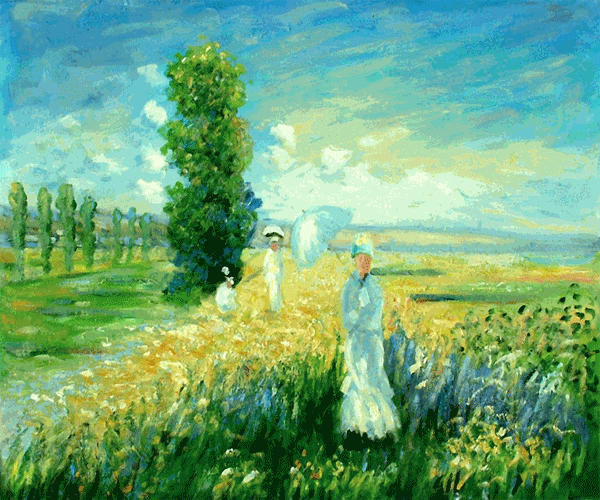 La Promenade (Argenteuil) by Claude Monet